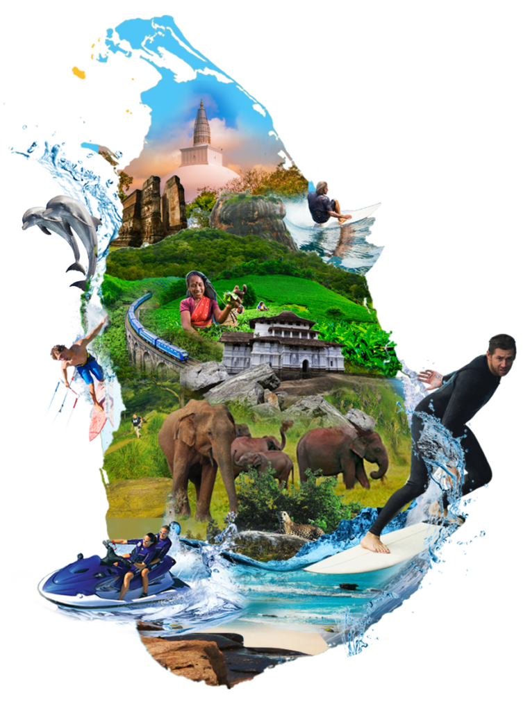 sri lankan travel map